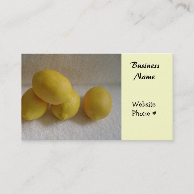 Tarjeta De Visita Simplemente Limones (Anverso)