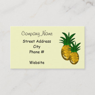 Tarjeta De Visita Simplemente Piña