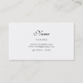 Tarjeta De Visita Simples e Elegante