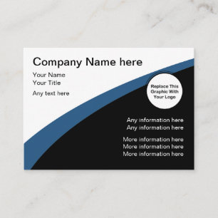 Tarjeta De Visita Simples modernos añaden su logotipo