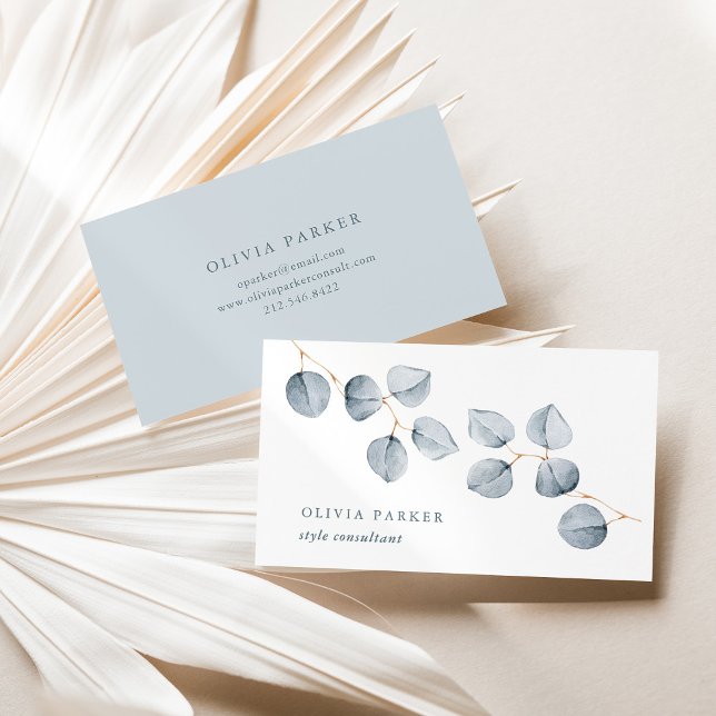 Tarjeta De Visita Simplicidad de Eucalyptus (Subido por el creador)