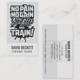 Tarjeta De Visita Sin Dolor Sin Ganancia Personalizable De Entrenado