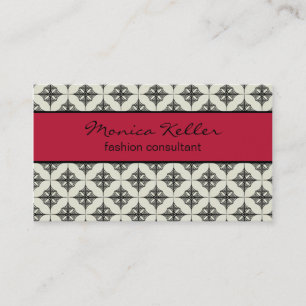 Tarjeta de visita sin esfuerzo elegante, magenta