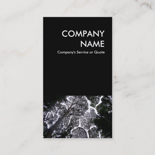 Tarjeta De Visita sin tocar árboles paisajísticos (Anverso)