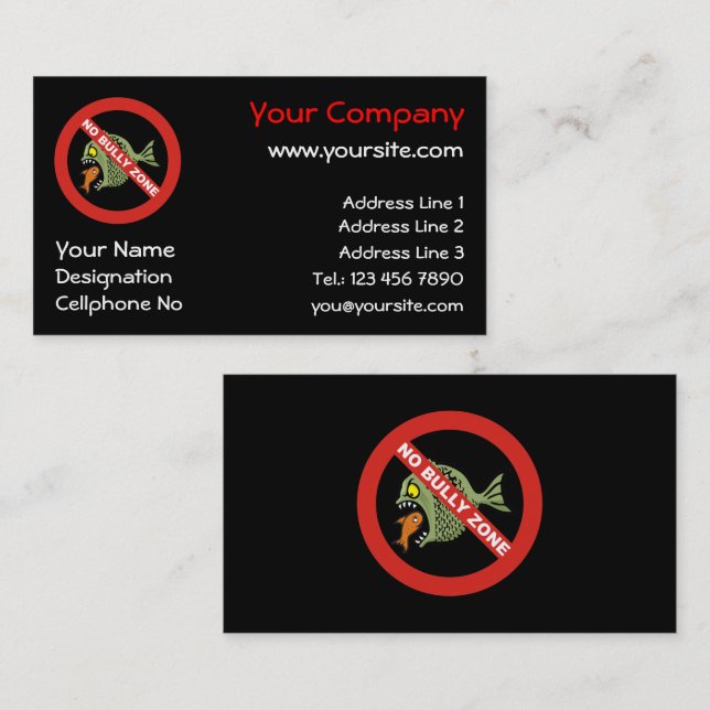 Tarjeta De Visita Sin zona de viñetas (Anverso / Reverso)
