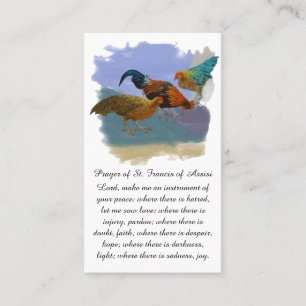 Tarjeta De Visita Sincero pésame en Oración Azul Púrpura Naranja