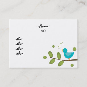 Tarjeta De Visita Sing-a-Song Bird