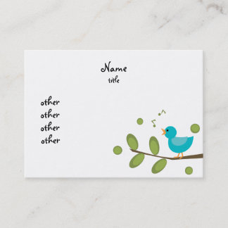 Tarjeta De Visita Sing-a-Song Bird