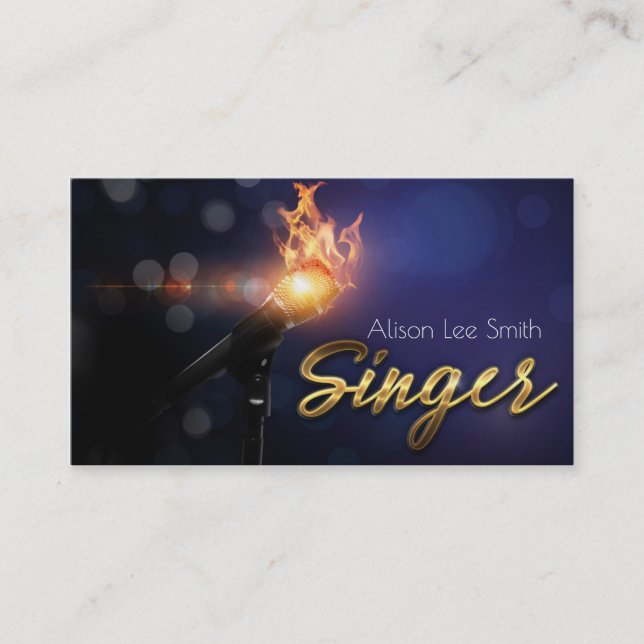 Tarjeta De Visita Singer Business card (Anverso)
