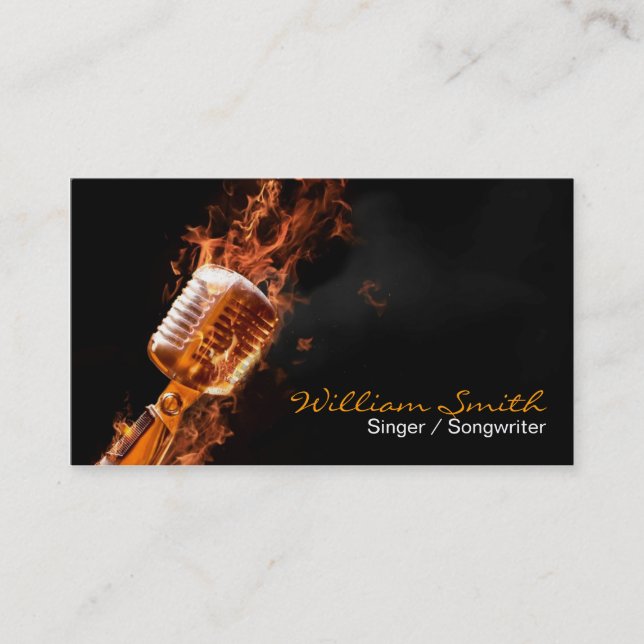 Tarjeta De Visita Singer Business card (Anverso)
