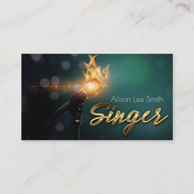 Tarjeta De Visita Singer Business card (Anverso)