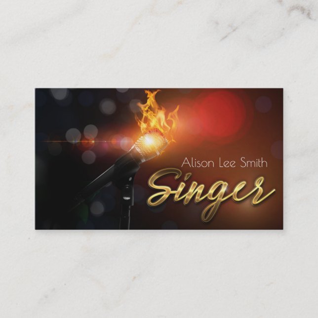 Tarjeta De Visita Singer Business card (Anverso)