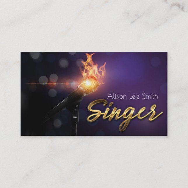 Tarjeta De Visita Singer Business card (Anverso)