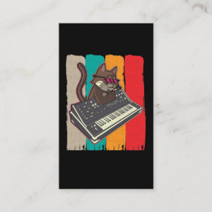Tarjeta De Visita Sintetizador Retro Cat Modular Analógico Sintetiz
