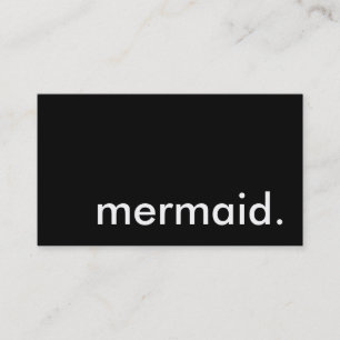 Tarjeta De Visita sirena.