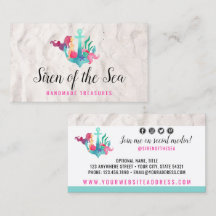 Sirena en Ancla Acuarela Náutica para Redes Social