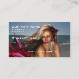 Tarjeta De Visita Sirena hermosa