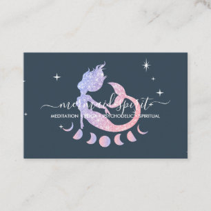 Tarjeta De Visita Sirena naval estrellas espirituales luna