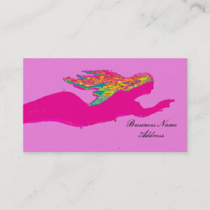 Tarjeta De Visita sirena rosa