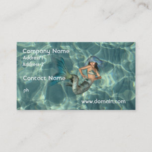 Tarjeta De Visita Sirena subacuática