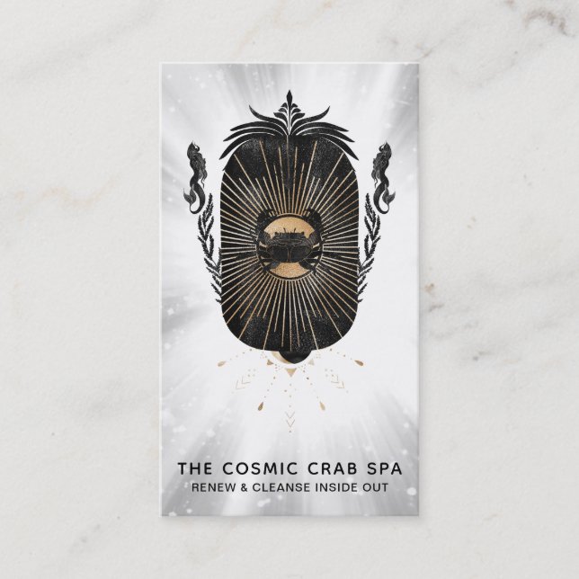 Tarjeta De Visita *~* Sirenas náuticas de la luna de Relieve metaliz (Anverso)