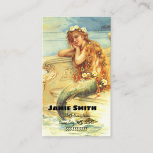 Tarjeta De Visita Sirenita vintage