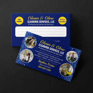 Tarjeta De Visita Sirvienta de Limpieza Profesional de Oficinas y Ca