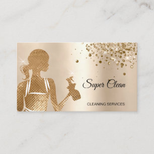 Tarjeta De Visita Sirvienta Limpieza Casa servicios de limpieza prof
