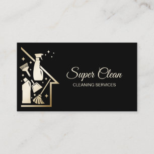 Tarjeta De Visita Sirvienta Limpieza de Casas servicios de limpieza 