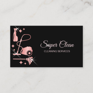 Tarjeta De Visita Sirvienta Limpieza de Casas servicios de limpieza