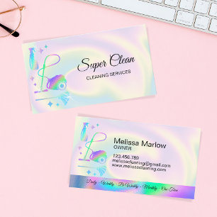 Tarjeta De Visita Sirvienta Limpieza Servicios de Limpieza de Casas