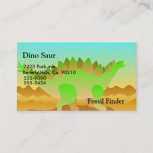 Tarjeta De Visita Sistema de Dino Rawr