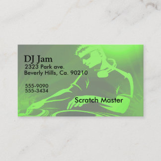 Tarjeta De Visita Sistema del atasco de DJ