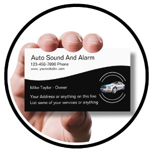 Tarjeta De Visita Sistemas de Alarma y Sonido Automotriz