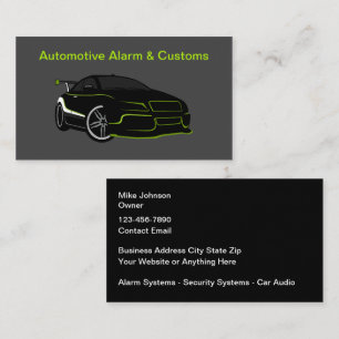 Tarjeta De Visita Sistemas de audio y seguridad automotriz