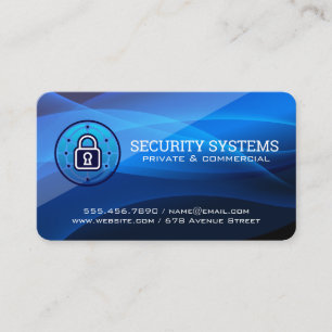 Tarjeta De Visita Sistemas de Seguridad   Tecnología de IA
