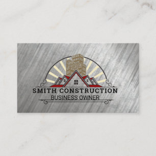 Tarjeta De Visita Sitio de Construcción   Comercial Residencial