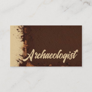 Tarjeta De Visita Sitio de excavación arqueológica