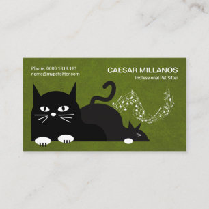Tarjeta De Visita Sitio de Mascota de jardín verde para la compra d