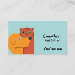 Tarjeta De Visita Sitio de Mascota de Perro Adorable