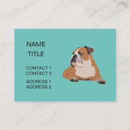 Tarjeta De Visita Sitio de un Mascota de Bulldog inglés