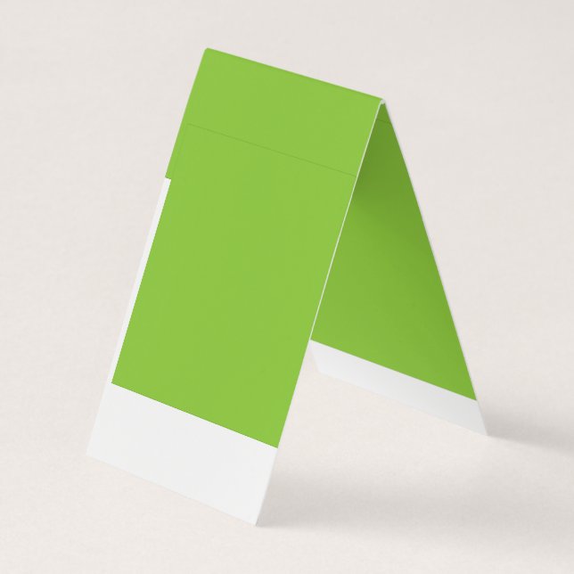 Tarjeta De Visita Sitio web con fondo verde y borde blanco (Reverso)