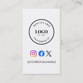 Tarjeta De Visita Sitio web de código QR Logotipo personalizado Nego