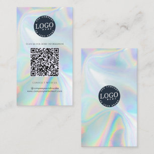 Tarjeta De Visita Sitio web de códigos QR para medios sociales holog
