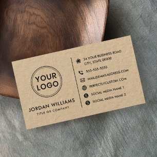 Tarjeta De Visita Sitio web del logo del personalizado medio social