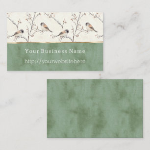 Tarjeta De Visita sitio web del nombre comercial Birds of A Feather