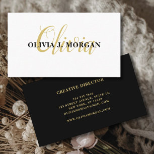 Tarjeta De Visita Sitio web profesional minimalista moderno en blanc