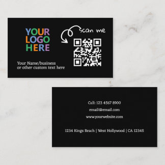 Tarjeta De Visita Sitio web único de análisis personalizado de códig
