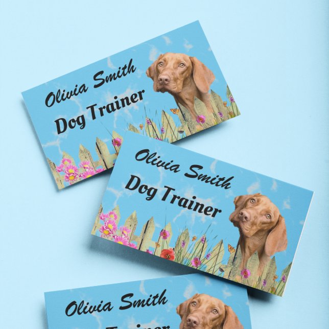Tarjeta De Visita Sitter Mascota de Cute Dog Walker (Subido por el creador)