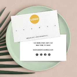 Tarjeta De Visita Six 6 Hole Stud Add Logo Earring Holder 